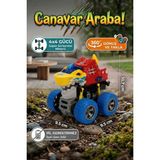 Craftivio Köpek Balığı Temalı Canavar Araba Seti - 360 Derece Takla Atan Atalet Motorlu Monster Truck Oyuncak