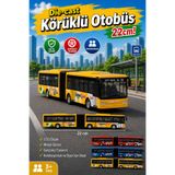 craftivio Körüklü Oyuncak Otobüs Diecast Metal Gövde 22 cm 1:50 Ölçek
