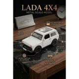 craftivio Lada Niva 4x4 Metal Çek Bırak Oyuncak Araba Açılabilir Kapılı Diecast Model Araç 12 cm