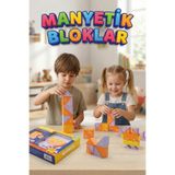 Craftivio Manyetik Bloklar 26 Parça 3D Puzzle Eğitici Zeka Oyunu - Mıknatıslı Yapı Inşa Seti