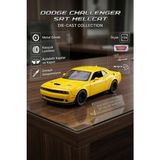 Craftivio Motor Max 1:24 Ölçek 2018 Dodge Challenger Srt Hellcat Widebody Diecast Model Araba - Sarı