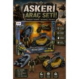 Craftivio Özel Harekat Askeri Araç Seti - Oyuncak Jip, Motor, Bot ve Asker Figürü (4'lü Set) - Çok Renkli