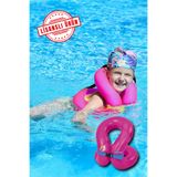 craftivio Pembe Karlar Ülkesi Desenli 3-7 Yaş Çocuk Şişme Can Yeleği Deniz Ve Havuz Boyunluk Yelek