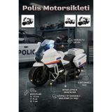craftivio Polis Motorsikleti Sürtünmeli Hareketli Gidonlu Oyuncak Motor