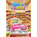 Craftivio Sesli Işıklı Oyuncak Yazar Kasa Küçük Boy - Aksesuarlı Market Kasası ve Evcilik Seti (Pembe) - Çok Renkli