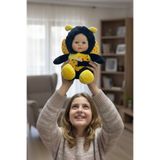 craftivio Sevimli Bebek Yüzlü Arı Peluş Oyuncak Arı Kostümlü Bebek 25 cm - Yumuşak Uyku Arkadaşı Hediyelik