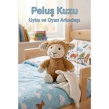 craftivio Sevimli Peluş Kuzu Uyku Arkadaşı - 23 cm Yumuşak Bebek Ve Çocuk Oyuncağı