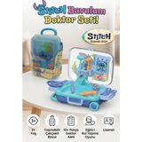 Craftivio Stitch Lisanslı Çekçekli Bavul Doktor Seti 10+ Parça Eğitici Oyuncak 3+ Yaş