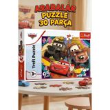 craftivio Trefl Arabalar 30 Parça Puzzle Lisanslı - Şimşek Mcqueen Ve Mater Eğitici Yapboz (3+ Yaş)