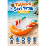 craftivio Tutmaçlı Çocuk Şişme Sörf Deniz Yatağı Havuz Su Oyuncağı 84x79 cm