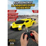 Craftivio Uzaktan Kumandalı Araba 1:24 Ölçek Full Fonksiyon Spor Yarış Arabası 20 cm Oyuncak Hediye - Sarı