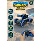 Craftivio Uzaktan Kumandalı Şarjlı Akrobatik Tank Araba Su Püskürten Işıklı Buharlı 360° Drift Arabası - Sarı