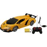 craftivio Uzaktan Kumandalı Şarjlı Araba 24 cm Işıklı Ferrari & Lamborghini Model Full Fonksiyonlu Oyuncak