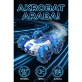 craftivio Uzaktan Kumandalı Şarjlı Buharlı Akrobat Araba 360 Derece Dönen Işıklı Müzikli 4x4 Drift