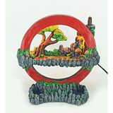 CraftMaket Işıklı Tütsülüklü Hayal Çemberi Geriakış Tütsülük Gece Lambası Kırmızı Çok Renkli
