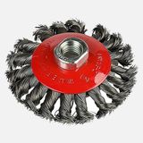 Craftomat 100 mm Örgülü Koni Tel Fırça