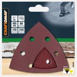 Craftomat 105 mm G60/120/240 6''lı Set Zımpara Tabanı