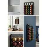 Craftopya Nespresso Uyumlu Duvara Monte Kahve Kapsül Tutucu Standı 20'li Plastik Organizer