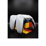 craftopya PS5 Dualsense Uyumlu Sarı Kırmızı Çiftli Oyun Kolu Standı Controller Tutucu