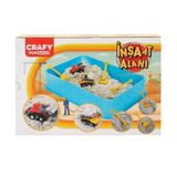 Crafy 3470 İnşaat Alanı 250 G 7 Parça Oyun Kumu Seti