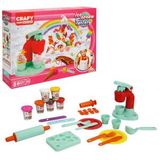 Crafy Ice Cream Factory Oyun Hamuru Seti 300 g 31 Parça - Kırmızı