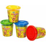 Crafy Kukuli 4 lü 560 gr Oyun Hamuru Seti