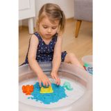Crafy Mavi Oyun Kumu Seti 450 G Kalıplı Ev İçi Dökülmeyen Kinetik Kum Çocuk Aktivite Oyuncağı