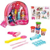 Crafy Sırt Çantalı Barbie Oyun Hamuru Seti 200 gr 18 Parça - Renkli