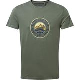 Craghoppers Mens Mightie Ss T-Shirt Erkek Haki Kısa Kollu Tişört CMT936 - Yeşil