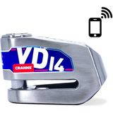 CRANNS VD14 Alarmlı Disk Kilidi Bluetooth App Kontrollü 304 Paslanmaz SRA Sertifikalı 14 mm Karbür PİM