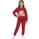 Crassi Unisex Eşofman Takımı Noellik Baskılı 2 İplik Şardonlu - Kırmızı - 10 - 11 Yaş