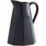 Crate & Barrel Stevey Siyah Sürahi 103 Oz, Leanne Ford Tasarımı El Yapımı Seramik Sürahi