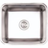 Crauf 3050 Lavello 40x45 cm Mat Inox Eviye