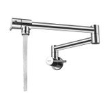 Crauf Acrobat 4010 Platinum Stain İnox Duvar Tipi Katlanabilir Mutfak Bataryası Oynar Başlıklı Mafsalı Tencere Doldurucu Mutfak Musluğu (Pot Filler)