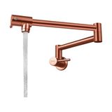 Crauf Acrobat 4010 Royal Bronze Bakır Duvar Tipi Katlanabilir Mutfak Bataryası Oynar Başlıklı Mafsalı Tencere Doldurucu Mutfak Musluğu (Pot Filler)