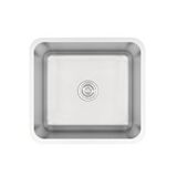CRAUF Crauf Lavello 3050 Mat Inox 40×45 Tezgah Altı Paslanmaz Çelik Mutfak Eviyesi Gümüş