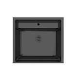 CRAUF Crauf Poli 6301 Pvd Füme Tek Gözlü 51x58 Cm Paslanmaz Çelik Mutfak Eviyesi Antrasit