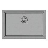 CRAUF Crauf Stella 4454 Pvd Mat Gri 50x40 El Yapımı Paslanmaz Çelik Mutfak Eviyesi