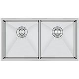 CRAUF Crauf Stella 4580 Pvd Inox 2 Gözlü Paslanmaz Çelik Mutfak Eviyesi Gümüş