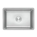 CRAUF Crauf Venüs 3049 Mat Inox 40x45 Tezgah Altı Paslanmaz Çelik Mutfak Eviyesi Gümüş