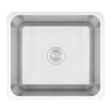 Crauf Evye Lavello | 49CM - Platinum Satin (Inox) - Gümüş - Tek Gözlü - 49x44 cm