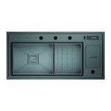 Crauf Evye Lusso Diamond | 100CM - Dark Graphite (Füme) - Antrasit - Tek Gözlü - 100x48 cm