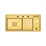 Crauf Evye Lusso Diamond | 100CM - Imperial Gold (Ipeksi Altın) - Tek Gözlü - 100x48 cm