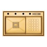 Crauf Evye Lusso Diamond | 86CM - Imperial Gold (Ipeksi Altın) - Tek Gözlü - 86x48 cm