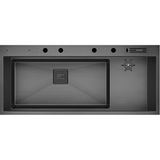 Crauf Evye Lusso Grand | 118CM - Dark Graphite (Füme) - Antrasit - Tek Gözlü - 118x50 cm