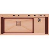 Crauf Evye Lusso Grand | 118CM - Royal Bronze (Bakır) - Tek Gözlü - 118x50 cm