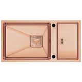 Crauf Evye Lusso Grand | 82CM - Royal Bronze (Bakır) - Tek Gözlü - 82x43 cm