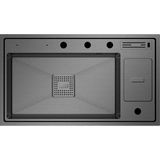 Crauf Evye Lusso Grand | 86CM - Dark Graphite (Füme) - Antrasit - Tek Gözlü - 86x49 cm