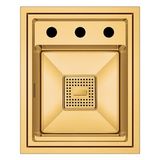 Crauf Evye Lusso Secret | 38CM - Imperial Gold (Ipeksi Altın) - Tek Gözlü - 38x47 cm