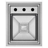 Crauf Evye Lusso Secret | 38CM - Velvet Grey (Mat Gri) - Tek Gözlü - 38x47 cm